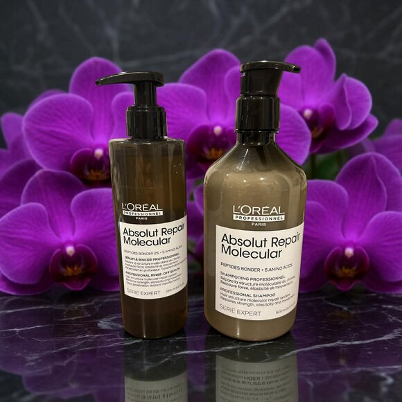 L'Oreal Prof Paris Absolut Repair Molecular 5 Amino Acids Shampoo Rinse Off Set